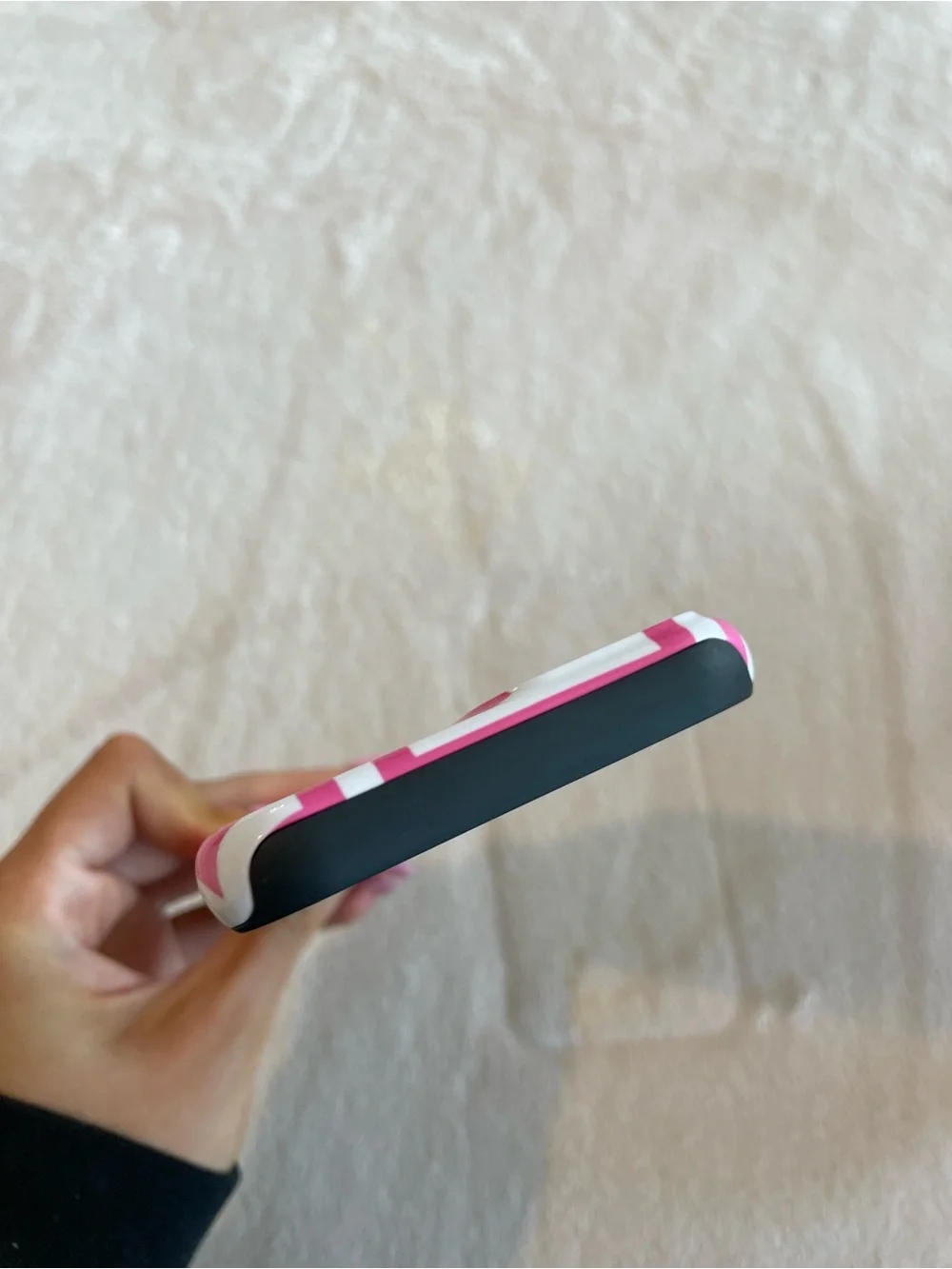 Redbubble Hot Pink and White Geometric Phone Case